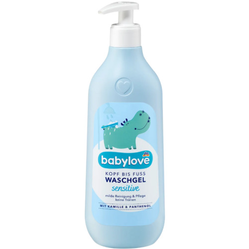 Гель для купання з голови до ніг Babylove Sensitive Head to Toe, 500 мл